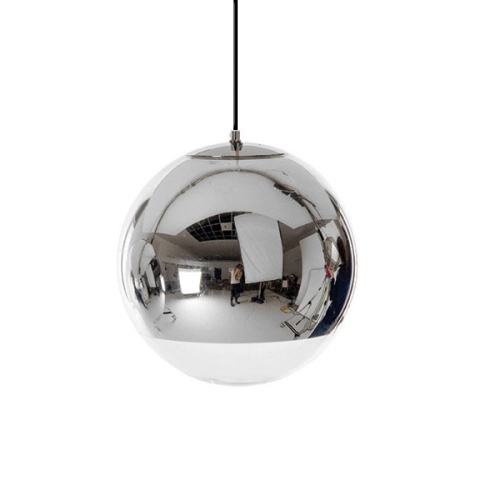 GLOBOSTAR® MIRAGE 01311 Μοντέρνο Κρεμαστό Φωτιστικό Οροφής με Ντουί 1 x E27 AC 220-240V IP20 - Ασημί - Μ15 x Π15 x Υ13cm
