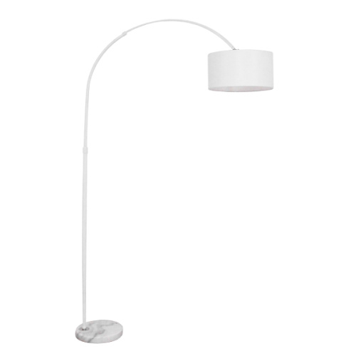 GLOBOSTAR® IMPERIAL 01588 Μοντέρνο Επιδαπέδιο Φωτιστικό με Ντουί 1 x E27 AC 220-240V IP20 - Λευκό - Μ38 x Π38 x Υ172cm
