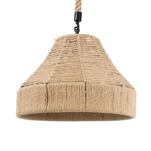 GLOBOSTAR® DOGMA 01609 Boho Κρεμαστό Φωτιστικό Οροφής με Ντουί 1 x E27 AC 220-240V IP20 - Μπεζ - Μ38 x Π38 x Y28cm