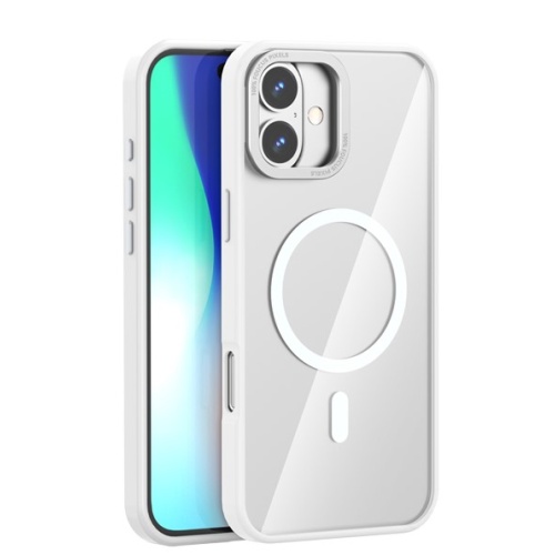 XO K30 iP 16 plus/15 plus 6.7" TPU Ακρυλική Θήκη με Ενσωματομένο Μαγνήτη Λευκό