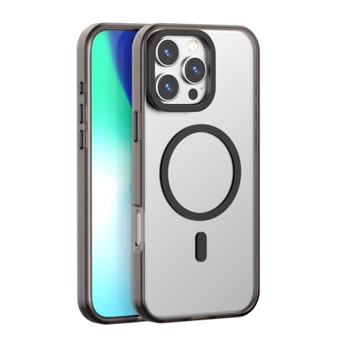 XO K30 iP 16 plus/15 plus 6.7" TPU Ακρυλική Θήκη με Ενσωματομένο Μαγνήτη Μαύρο