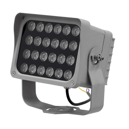 GLOBOSTAR® FLOOD-XENA 05023 Προβολέας Σποτ Wall Washer LED 24W 2760lm 10° AC 220-240V Αδιάβροχο IP65 Φυσικό Λευκό 4500K - Γκρι Ανθρακί - Μ18 x Π13.5 x Υ18cm - 3 Χρόνια Εγγύηση