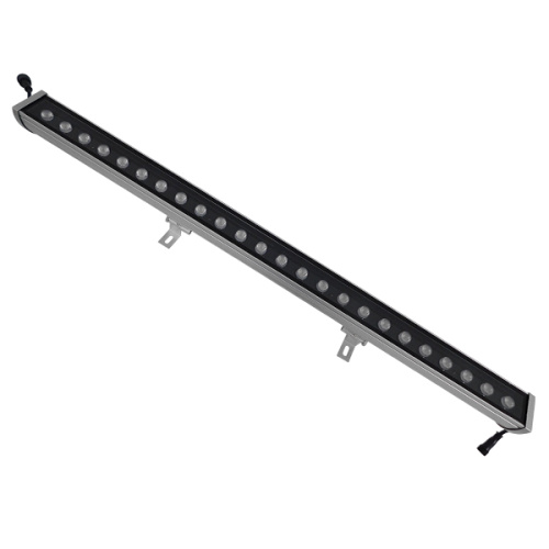 GLOBOSTAR® WASHER-MOZA 05114 Μπάρα Φωτισμού Wall Washer LED 48W 4800lm 10-30° DC 24V Αδιάβροχο IP66 RGB Dimmable - Γκρι Ανθρακί - Μ100 x Π6.5 x Υ6.6cm - 3 Χρόνια Εγγύηση