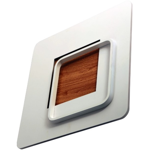 Avide Μοντέρνα Πλαφονιέρα Oyster  Zen 75W με RF χειριστήριο