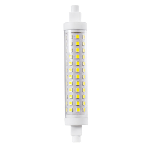 GLOBOSTAR® TUBINI 60396 Λάμπα E27 R7S 118mm LED 12W 1452lm 360° AC 220-240V IP20 Ψυχρό Λευκό 6000K - Lumileds SMD Chip - Μ11.8 x Π2.2 x Υ2.2cm - 3 Χρόνια Εγγύηση