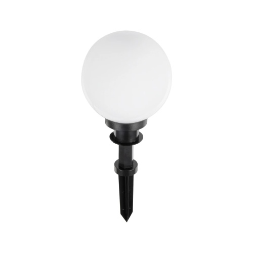 GLOBOSTAR® AGROS 61593 Φωτιστικό Κήπου / Καρφωτό με Ντουί 1 x E27 AC 220-240V Αδιάβροχο IP65 - Λευκό & Μάυρο - Μ20 x Π20 x Υ54cm