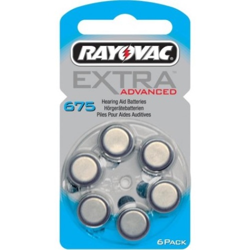 Rayovac Extra Advanced Βαρηκοΐας 675 (6τμχ)