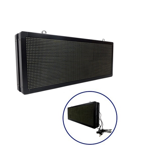 GLOBOSTAR®DISPLAY 90320 Κυλιόμενη Ψηφιακή Επιγραφή P10 Διπλής Όψης LED AC 220-240V Αδιάβροχο IP65 Ψυχρό Λευκό 6000K - WiFi Control μέσω FK APP - Αισθητήρας Θερμοκρασίας & Υγρασίας - Μ104 x Π12 x Υ40cm - 2 Χρόνια Εγγύηση