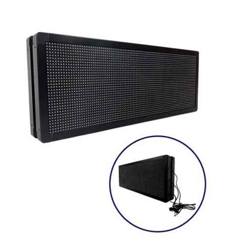 GLOBOSTAR®DISPLAY 90321 Κυλιόμενη Ψηφιακή Επιγραφή P10 Διπλής Όψης LED AC 220-240V Αδιάβροχο IP65 Κόκκινο - WiFi Control μέσω FK APP - Αισθητήρας Θερμοκρασίας & Υγρασίας - Μ104 x Π12 x Υ40cm - 2 Χρόνια Εγγύηση