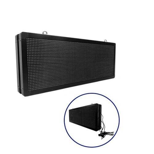 GLOBOSTAR®DISPLAY 90323 Κυλιόμενη Ψηφιακή Επιγραφή P10 Διπλής Όψης LED AC 220-240V Αδιάβροχο IP65 Μπλε - WiFi Control μέσω FK APP - Αισθητήρας Θερμοκρασίας & Υγρασίας - Μ104 x Π12 x Υ40cm - 2 Χρόνια Εγγύηση