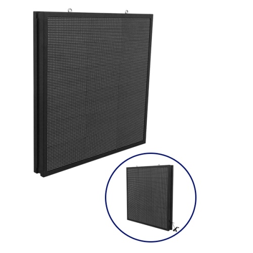 GLOBOSTAR®DISPLAY 90343 Κυλιόμενη Ψηφιακή Επιγραφή P10 Διπλής Όψης LED AC 220-240V Αδιάβροχο IP65 Μπλε - WiFi Control μέσω FK APP - Αισθητήρας Θερμοκρασίας & Υγρασίας - Μ104 x Π12 x Υ104cm - 2 Χρόνια Εγγύηση