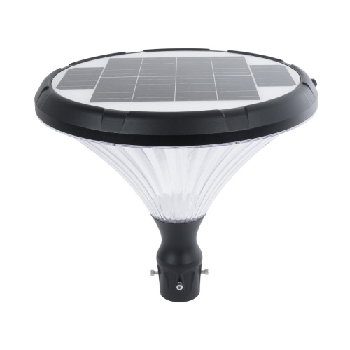 GLOBOSTAR® SOLARIOS 90502 Φωτιστικό Στύλου/Κολώνας Πλατείας/Πάρκου/Κήπου LED 40W 550lm 120° Ενσωματωμένο Φωτοβολταϊκό Panel 6V 12W & Επαναφορτιζόμενη Μπαταρία Li-ion 3.2V 15000mAh με Αισθητήρα Ημέρας-Νύχτας Αδιάβροχο IP65 Ψυχρό Λευκό 6000K - Γκρι Ανθρακί - Φ54 x Υ45cm - 2 Χρόνια Εγγύηση