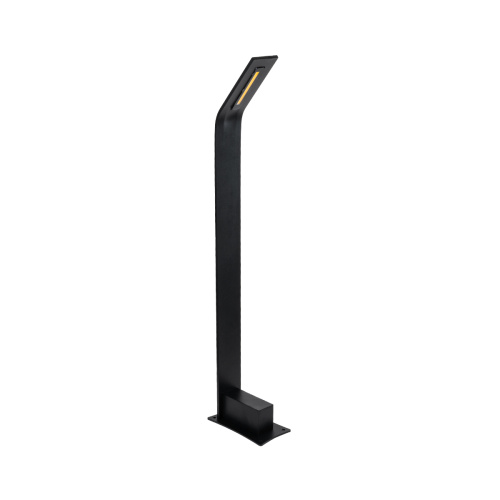 GLOBOSTAR® GREENERY 90544 Φωτιστικό Κολωνάκι Κήπου LED 15W 1500lm 120° AC 220-240V Αδιάβροχο IP65 - Θερμό Λευκό 2700K - Γκρι Ανθρακί - Μ8 x Π15 x Υ70cm - 3 Χρόνια Εγγύηση