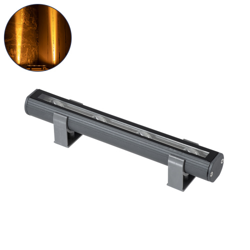 GLOBOSTAR® WINDOW-BARI 90586 Φωτιστικό Ανάδειξης Παραθύρων Window Light LED 12W 1020lm 8x180° DC 24V Αδιάβροχο IP67 Πορτοκαλί 2200K Dimmable - Γκρι Ανθρακί - Μ30 x Π4 x Υ3.5cm - 3 Χρόνια Εγγύηση