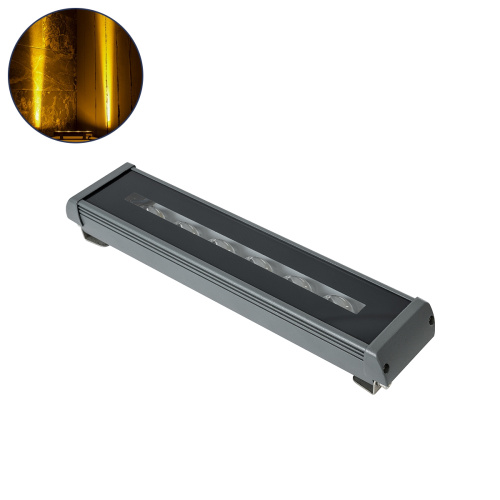 GLOBOSTAR® WINDOW-RAFI 90727 Αρχιτεκτονικό Φωτιστικό Ανάδειξης Παραθύρων Window Light LED 18W 1620lm 8x180° DC 24V Αδιάβροχο IP67 Θερμό Λευκό 2700K Dimmable - Γκρι Ανθρακί - Μ30.5 x Π6.7 x Υ4.5cm - 3 Χρόνια Εγγύηση