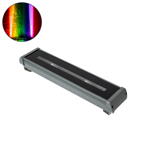 GLOBOSTAR® WINDOW-RAFI 90729 Αρχιτεκτονικό Φωτιστικό Ανάδειξης Παραθύρων Window Light LED 18W 1530lm 8x180° DC 24V Αδιάβροχο IP67 RGBW DMX512 Dimmable - Γκρι Ανθρακί - Μ30.5 x Π6.7 x Υ4.5cm - 3 Χρόνια Εγγύηση
