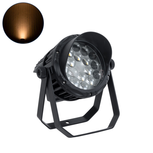 GLOBOSTAR® FLOOD-KARA 90819 Προβολέας Σποτ Wall Washer με Αντιθαμβωτική Γρίλια LED 54W 6210lm 5° DC 24V Αδιάβροχο IP67 Πορτοκαλί 2200K Dimmable - Γκρι Ανθρακί - Μ28 x Π32 x H27cm - 3 Χρόνια Εγγύηση