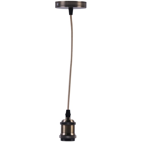 Avide Κρεμαστό Φωτιστικό Οροφής Socket Bronze 1xE27