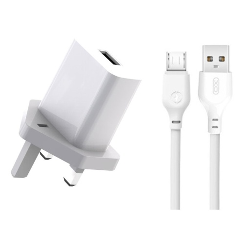 XO L99 (UK) Φορτιστής με Καλώδιο Micro 2.4A
