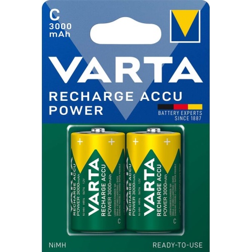 Varta Επαναφορτιζόμενη R2U C 3000mAh (2τμχ)