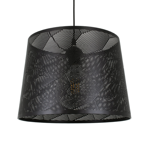 GLOBOSTAR® SPARKLE 00733 Μοντέρνο Κρεμαστό Φωτιστικό Οροφής με Ντουί 1 x E27 AC 220-240V IP20 - Μαύρο - Μ35 x Π35 x Υ26cm