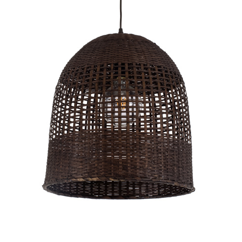 GLOBOSTAR® BORA-BORA 01736 Boho Κρεμαστό Φωτιστικό Οροφής με Ντουί 1 x E27 AC 220-240V IP20 - Καφέ - Μ42 x Π42 x Y44cm