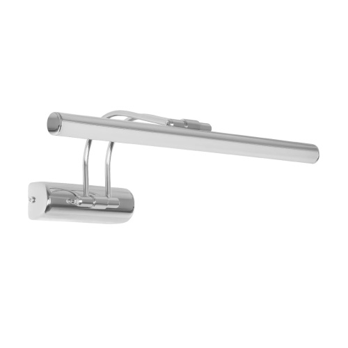 GloboStar® REFINE 203-0187 Φωτιστικό Τοίχου - Απλίκα LED 7W 640lm 120° AC 220-240V IP44 Θερμό Λευκό Χρώμιο - Μ35 x Π21 x Υ12cm - 2 Xρόνια Εγγύηση