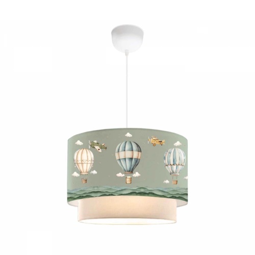 GLOBOSTAR® BALLON 204-0120 Παιδικό Κρεμαστό Φωτιστικό Οροφής με Ντουί 1 x E27 AC 220-240V IP20 - Πολύχρωμο - Μ30 x Π30 x Υ20cm