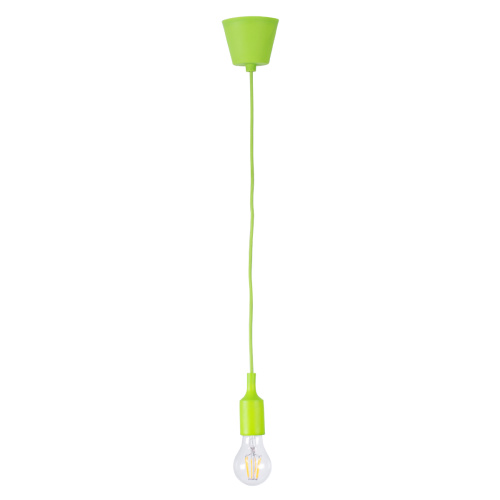 GLOBOSTAR® CABLITO 61557 Μοντέρνο Κρεμαστό Φωτιστικό Οροφής με Ντουί 1 x E27 AC 220-240V IP20 - Πράσινο - Μ4 x Π4 x Υ110cm