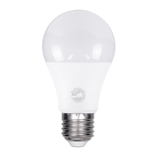 GLOBOSTAR® GLOBE 60030 Λάμπα E27 A60 LED 12W 1392lm 260° AC 220-240V IP20 Ψυχρό Λευκό 6000K - Lumileds SMD Chip - Λευκό Γαλακτερό - Μ6 x Π6 x Υ11cm - 3 Χρόνια Εγγύηση