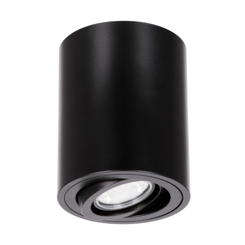 kelvo® AKIRA 60617 Κινούμενο Φωτιστικό Downlight Σποτ για Λάμπα MR16 με Ντουί 1 x GU10 AC 220-240V IP20 - Μαύρο Ματ - Μ8 x Π8 x Υ10cm