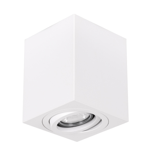 kelvo® AKIRA 60622 Κινούμενο Φωτιστικό Downlight Σποτ για Λάμπα MR16 με Ντουί 1 x GU10 AC 220-240V IP20 - Λευκό Ματ - Μ8 x Π8 x Υ10cm