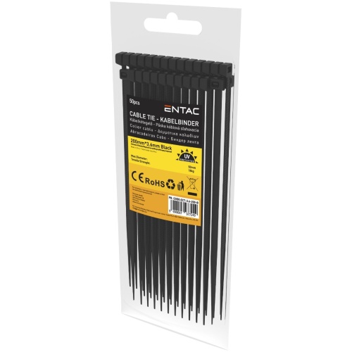 Entac Δεματικά 3.6x200mm Μαύρο