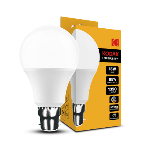 KODAK Max LED B22 Σφαιρική Λάμπα A65 15W 270° 6000K 1350lm