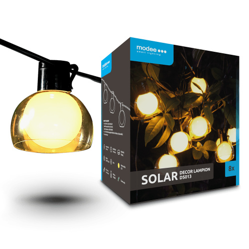Modee Lighting LED Ηλιακή Γιρλάντα 8db 4,4m
