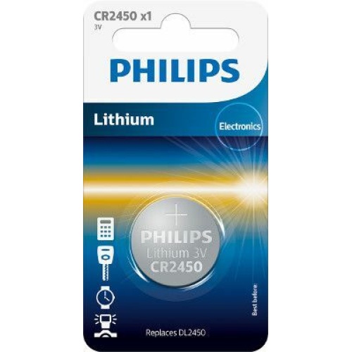 Philips Κουμπί Λιθίου CR2450 (1τμχ)