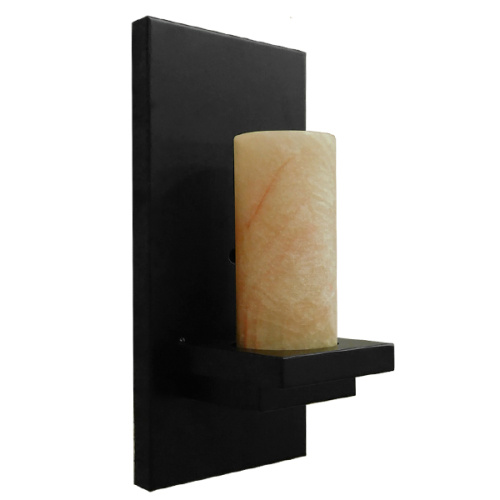 GLOBOSTAR® ODILIA 01245 Vintage Φωτιστικό Τοίχου - Απλίκα με Ντουί 1 x E27 AC 220-240V IP20 - Μαύρο & Μπεζ - Μ10 x Π14 x Υ30cm