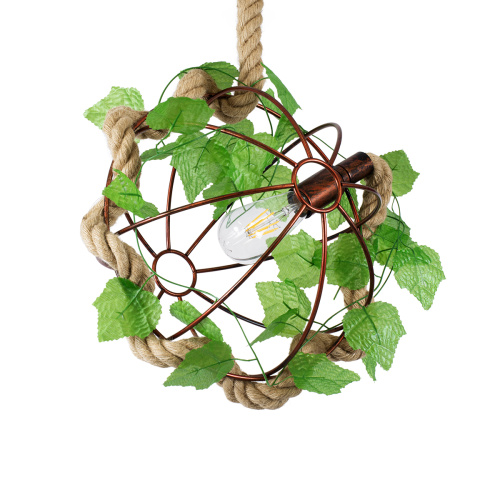 GLOBOSTAR® BRADLEY 01660 Vintage Κρεμαστό Φωτιστικό Οροφής με Ντουί 1 x E27 AC 220-240V IP20 - Πολύχρωμο - Μ33 x Π33 x Y33cm