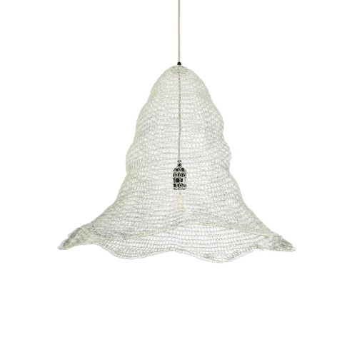 GLOBOSTAR® KENTUCKY 01892 Vintage Κρεμαστό Φωτιστικό Οροφής με Ντουί 1 x E27 AC 220-240V IP20 - Λευκό - Μ60 x Π60 x Υ52cm