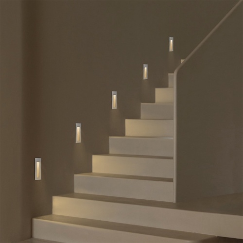 kelvo® STEPART KLV-101-0094 Χωνευτό Φωτιστικό Σκαλοπατιού / Διαδρόμου LED 7W 735lm 45° AC 220-240V Αδιάβροχο IP65 Θερμό Λευκό 2700K - Lumileds SMD Chip & TÜV SÜD Driver - Λευκό Ματ - Μ6.5 x Π6.5 x Υ21cm / Q5.41 x 18.9cm - 5 Χρόνια Εγγύηση