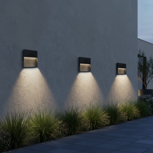 kelvo® STEPART KLV-101-0104 Φωτιστικό Σκαλοπατιού / Διαδρόμου LED 4W 500lm 45° AC 220-240V Αδιάβροχο IP65 Θερμό Λευκό 2700K - Lumileds SMD Chip & TÜV SÜD Driver - Μαύρο Ματ - Μ15 x Π3.5 x Υ15cm - 5 Χρόνια Εγγύηση