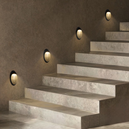 kelvo® STEPART KLV-101-0101 Φωτιστικό Σκαλοπατιού / Διαδρόμου LED 3W 375lm 45° AC 220-240V Αδιάβροχο IP65 Θερμό Λευκό 2700K - Lumileds SMD Chip & TÜV SÜD Driver - Μαύρο Ματ - Μ13 x Π5.5 x Υ26cm - 5 Χρόνια Εγγύηση