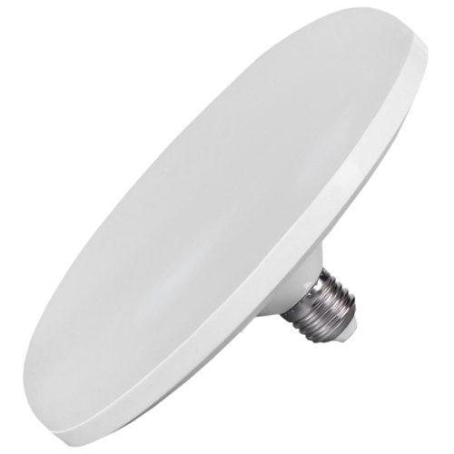 GLOBOSTAR® UFO 78024 Λάμπα E27 F220 LED 54W 5000lm 180° AC 220-240V IP20 Θερμό Λευκό 2700K - Lumileds SMD Chip - Λευκό Γαλακτερό - Μ22 x Π22 x Υ8cm - 3 Χρόνια Εγγύηση