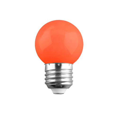 GloboStar® S-40008 Λάμπα LED E27 G45 Γλομπάκι 2W 120lm 260° AC 220-240V IP20 Φ4.5 x Υ6.9cm Σκούρο Πορτοκαλί - 2 Χρόνια Εγγύηση