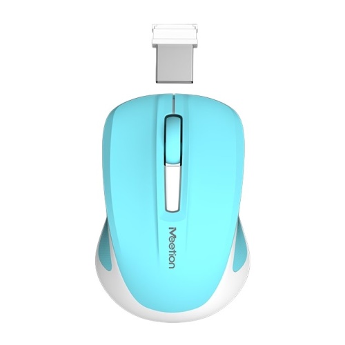 Meetion Silent Mini 2.4G Οπτικό Ασύρματο Ποντίκι (Κυανό)