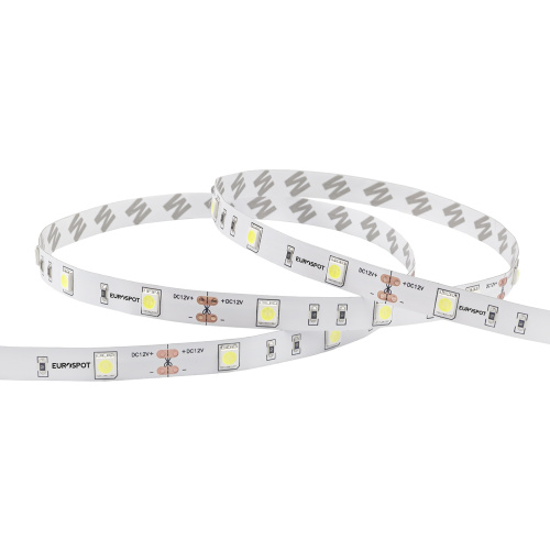 EuroSpot Led Ταινία DC:12V 5050 SMD IP20 7.2W/M 70lm/W 2700K 5m Θερμό Λευκό