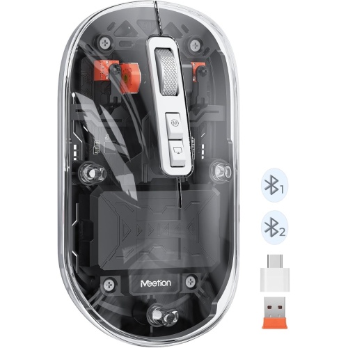 Meetion MT-BTM005 Ασύρματο Ποντίκι Μαύρο