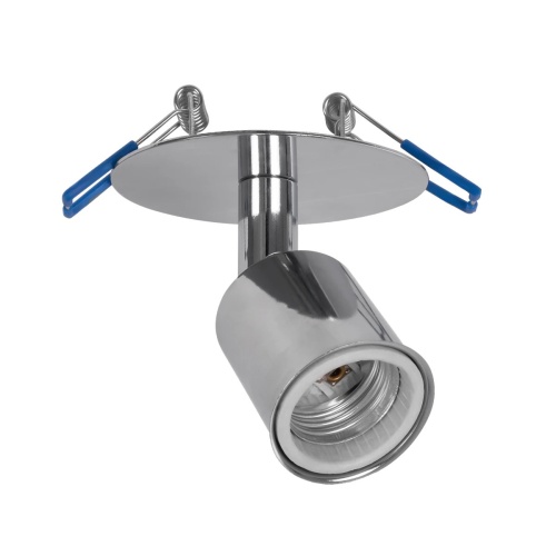 GLOBOSTAR® SARA 999-0059 Χωνευτό Φωτιστικό Οροφής με Ντουί 1 x E27 AC 220-240V IP20 - Ασημί - Μ8.5 x Π8.5 x Υ11cm