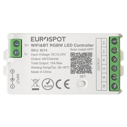 EuroSpot Led Controller Tuya Wi-Fi & RF 2.4GHz & BT για RGBW Ταινία
