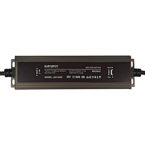 Eurospot Στεγανό IP67 Τροφοδοτικό Led Αλουμινίου 24V 100W